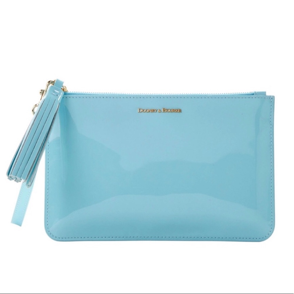 DOONEY & BOURKE PATENT LEATHER CARRINGTON CLUTCH